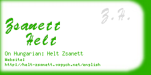 zsanett helt business card